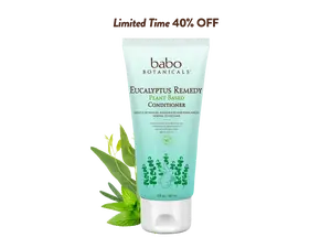 Babo Botanicals Eucalyptus Remedy Plant Based Conditioner – Gently Detangles, Invigorates and Rebalances Normal to Oily Hair – Restores Natural Shine & Movement – Nourishes Hair – Natural Soothing Aromas – Gentle & Pure – 6 fl oz (180 ml)