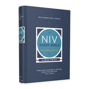 NIV Study Bible, Fully Revised Edition (Study Deeply. Believe Wholeheartedly.), Large Print, Hardcover, Red Letter, Comfort Print (NIV Study Bible, Fully Revised Edition) by Kenneth L. Barker||Mark L. Strauss||Jeannine K. Brown||Craig L. Blomberg||Michae