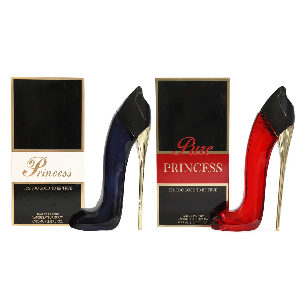 Princess High Heels Black and Red Black Spray Perfume for Women Eau de Parfum 85ml