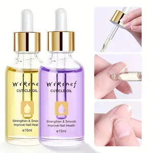 3Pcs Natural Plant Cuticle Oil Set Fast Absorb Non Greasy Nail Nutrition Oil Soften Dead Skin Moisturize Dry Cuticles Strengthen Nails 3 Fragrance Variants Home Salon DIY Manicure Care Supplies