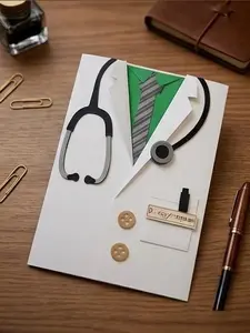 Handmade Personalized Doctor Card: Physician, Medical, Graduation, Retirement, Thank You Card