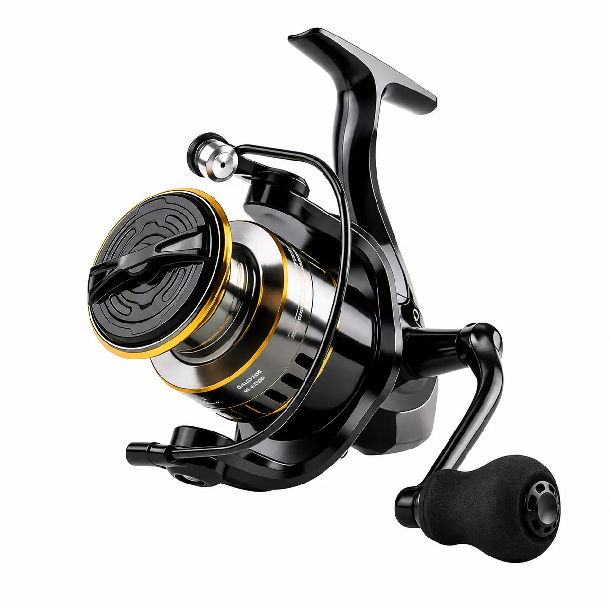 HE6000 Spinning Fishing Reel 5.2:1 Gear Ratio CNC Aluminum Spool Left/Right Handle Freshwater & Saltwater