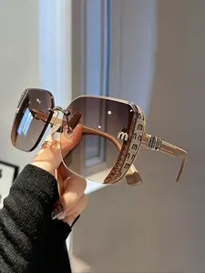 2026 Unisex Large-Frame Fashion Glasses, Trendy Square Sunglasses, Trendy Beach Eyewear, Retro Design for Daily Wear, Photography, Travel, Beach, All Seasons, Vintage Trendy Sunglasses