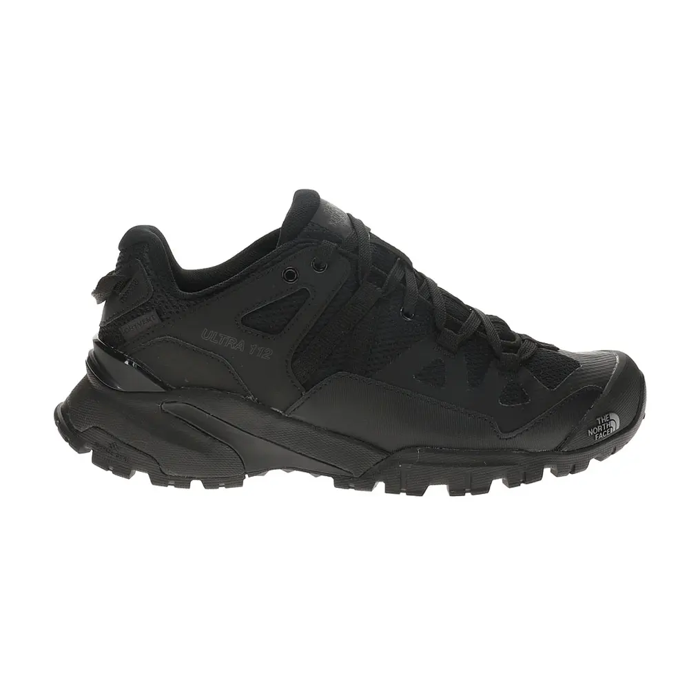 The North Face Mens Ultra 112 Waterproof Trail Running Sneakers Shoes - Black