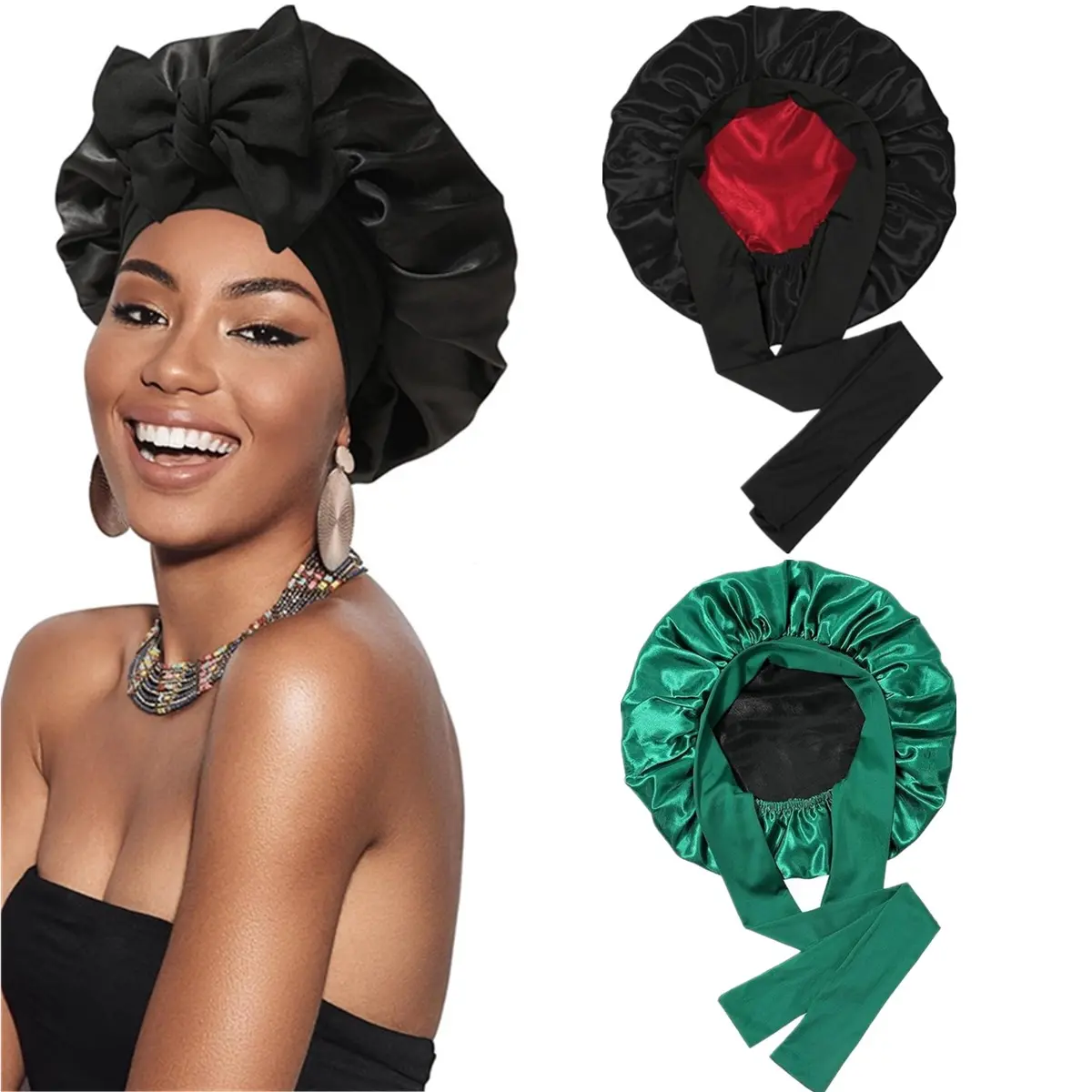 2PC(1PC Dark Green+black & 1PC Black+red)