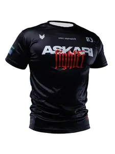 Askari New Battle T-Shirt Athletic Shirt Quick-Dry Breathable Training Boxing Sportswear Unisex Casual Loose-Fitting Short Sleeve Long Top