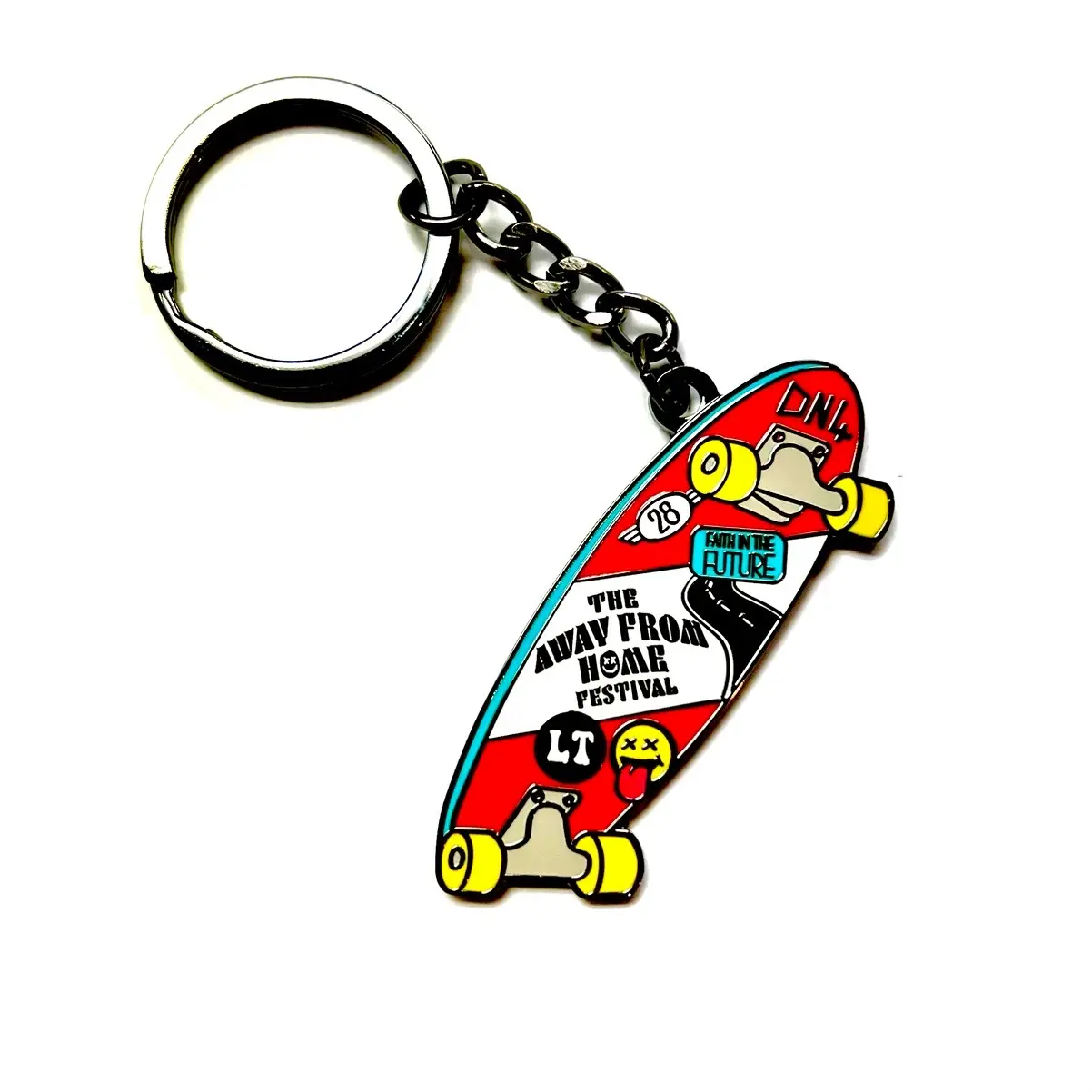 “Away From Home Festival” Skateboard Enamel Keychain (Louis Tomlinson - One Direction)