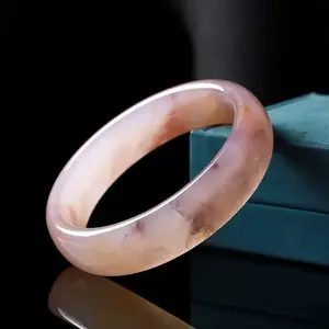 High Quality Natural Golden Silk Violet Jade Bangle, Please Choose Color and Size in Live Stream，Natural Gold Silk Violet Jade Bracelet, Jade Bangle Gift