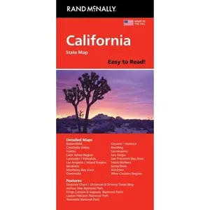 Rand McNally Easy to Read: California State Map -- Rand McNally, Sheet Map, Folded