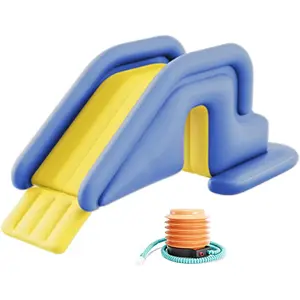 Universal Inflatable Pool Slide for Backyard Summer Swimming, Blue Water Slide Compatible with All Inflatable Pools