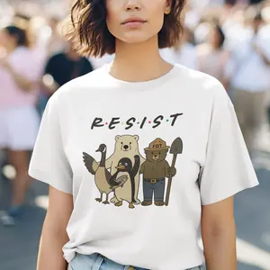 Animals Resist Team Shirt, Penguin and Smokey, Polar Bear Hoodie, Canadian Goose, Tshirt