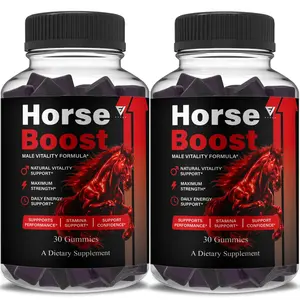 (2 Pack) Horse Boost Gummies, HorseBoost Male Performance (60 Gummies)