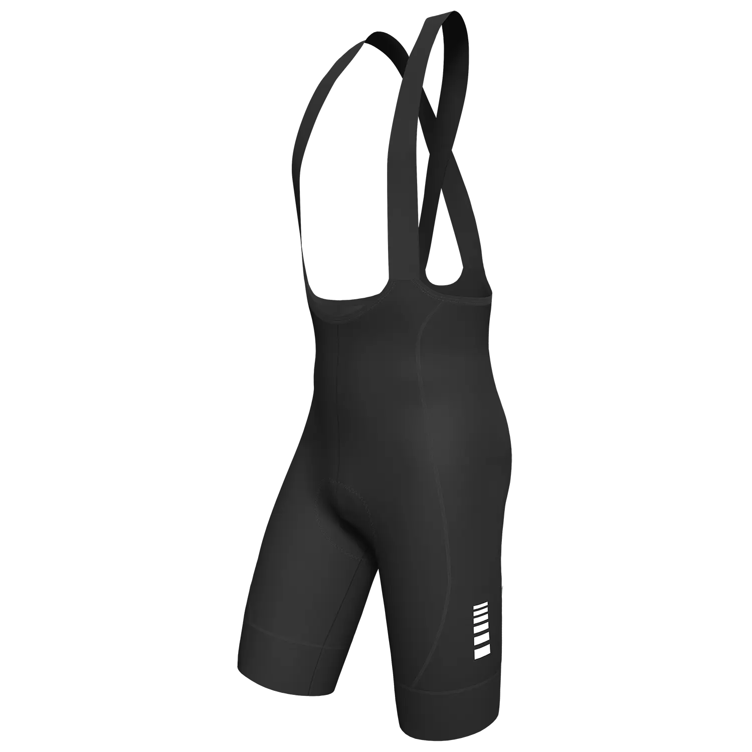 Wulibike Men's Padded Cycling Bib Shorts, Fitted Nylon Spandex Athletic Shorts with Reflective Strips & Anti-Slip Legs for Road and MTB, Riding Shorts