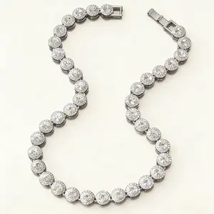 Silver Tennis Chain Necklace – Luxury Style CZ Jewelry for Everyday Wear