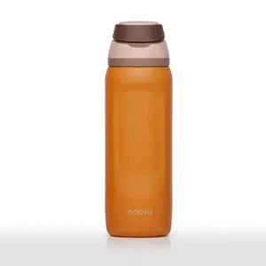 NOOVA 32oz Leak-Resistant Reusable Water Bottle with Straw Lid & Loop, Stylish Easy-Sip Drinkware for Kids, Gym, Beach, Coffee On-The-Go