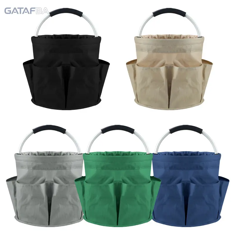 Outdoor Camping Utensil Storage Bag - Oxford Cloth Foldable Portable Handheld Tote with Handle, Waterproof Wear-Resistant Organizer for Travel, Outdoor Adventures, Hiking