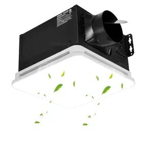 【SummerFinds】VEVOR Bathroom Exhaust Fan with LED Light, 110 CFM 4000K Bathroom Vent, 1.5 Sones Low-Noise, Premium Motor Ceiling Fan for Laundry Room, Storage Room, Home Ventilation, White