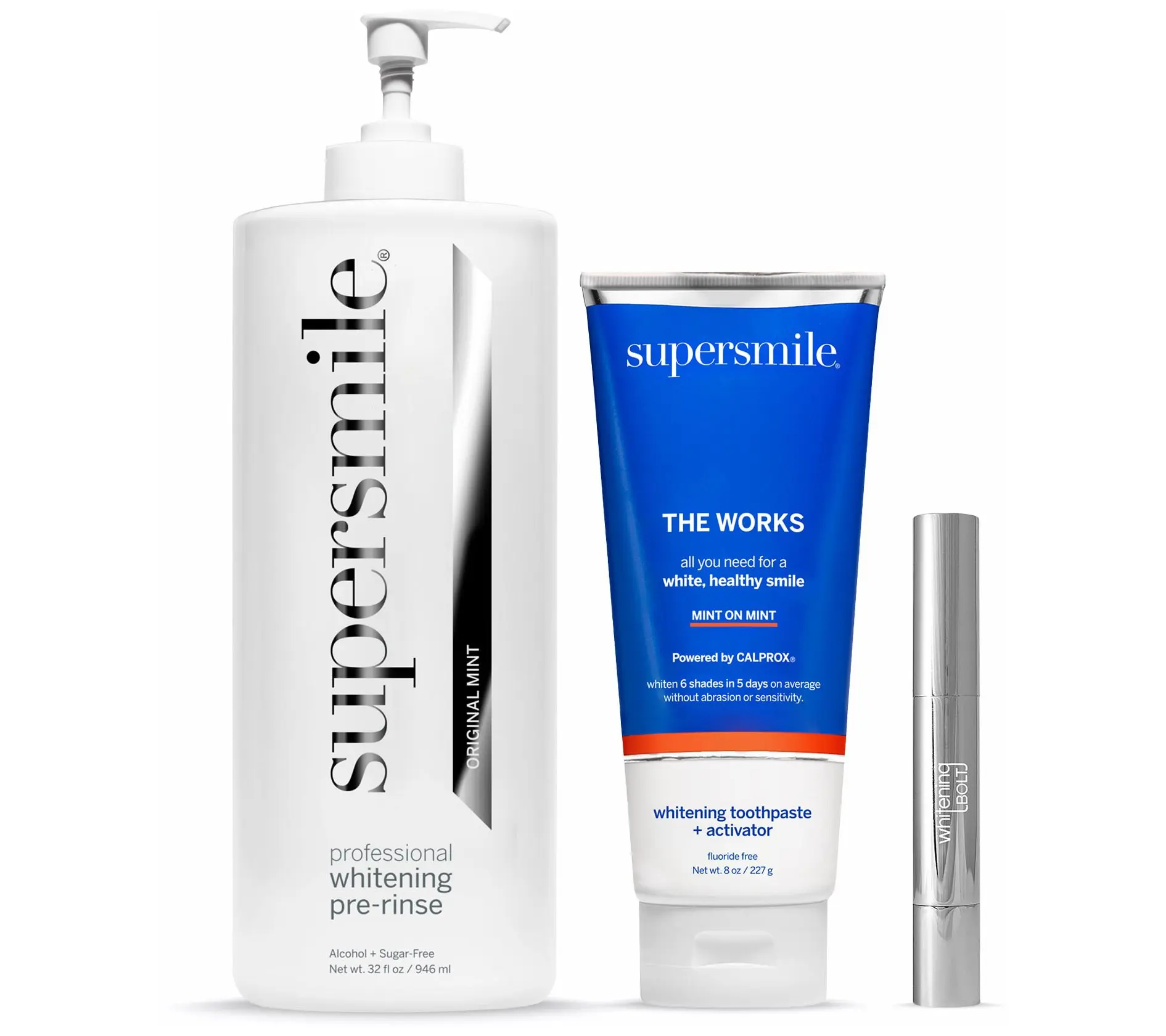 Supersmile The Works Whitening Toothpaste w/ Pre-Rinse