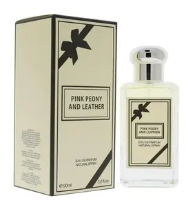 Pink Peony and Leather Eau de Parfum Natural Spray Fragrance for Women 90ml Perfume Bottle with Elegant Packaging