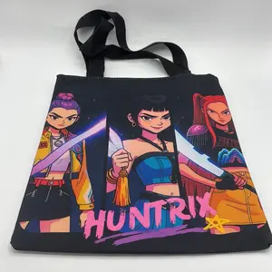 Huntrix Kpop Canvas Zipper Bag