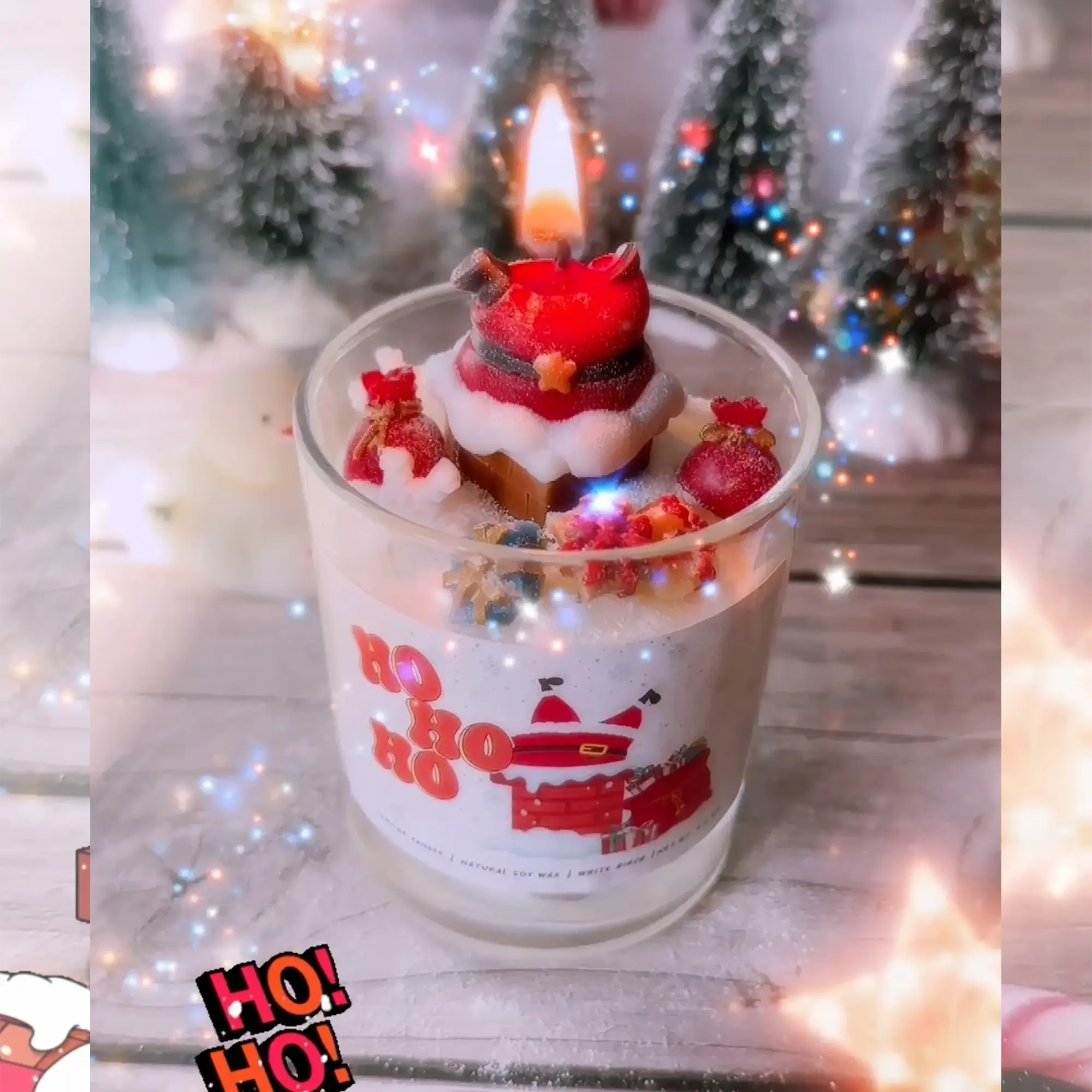 Lumiine Christmas Santa Candle Decor Christmas Cute Santa Soy Candle Gift Home Decor Christmas Gift Candle Christmas Decor