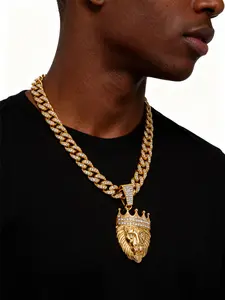 Elegant Copper Cuban Link Chain Necklace, Colorblock Design, Perfect Gift for All Occasions, Stylish Jewelry for Men & Women