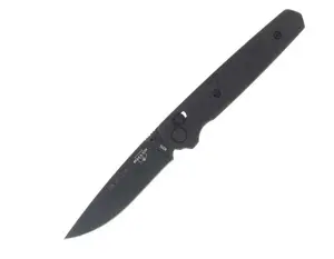 Bear & Son CF Lawman Folding Knife Carbon Fiber Handle Black M390 Drop Point Blade CF22B