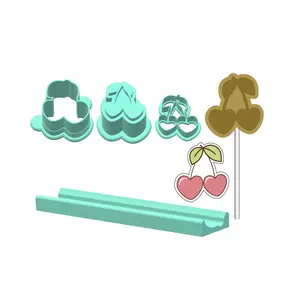 Valentines Cherries Cake Pop Mold | Deluxe Cutter, Popper, Fondant Cutter and Tray Option