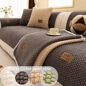 Luxurious Thick Sofa Cover, Soft Touch Couch Cushion, Non-Slip Washable Sofa Protector, Pet Friendly Modern Sofa Set for L-Shaped, Twin, Triple Sofas, Sofa Couch Covers