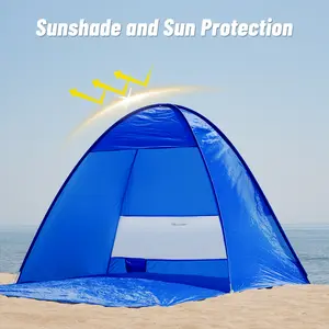 Outdoor Beach Automatic Pop-Up Tent - Ultra-Lightweight Portable Sunshade, UV-Proof Changing Room, Suitable for Families and Adults [Instant Setup] Ideal for Beach, Lawn, Park