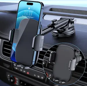 Car Phone Holder Mount Phone Mount for Car Windshield Dashboard Air Vent Universal Hands Free Automobile Cell Phone Holder Fit iPhone