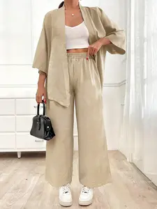 Plus Size Women's Two-Piece Set, Casual Fashion, Comfortable & Stylish Design, Perfect for Daily Wear, Elegant Look