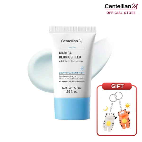 [NEW] [Centellian24] Derma Shield Vital Dewy Sun Cream (OTC) 50ml | Lightweight Melting Essence Formula | Daily Hydrating, Soothing & UV Protection with Cica & Moisture Boost | Korean Skincare