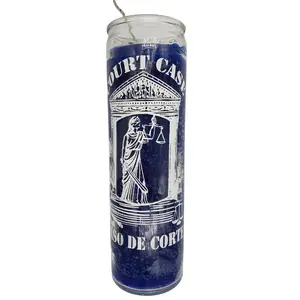 Court Case Blue Ritual Candle / Caso De Corte Veladora Azul