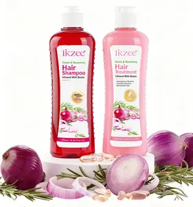 【NEW】 IKZEE- Onion Biotin and Rosemary Shampoo & Treatment Set for Stronger, Thicker and Longer , Shampoo, Paraben Free, Silicone Free，Onion Hair Oil Conditioner Haircare