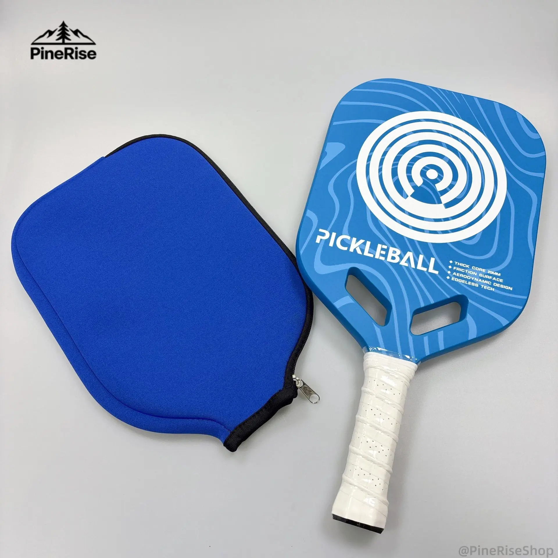 PineRise Racket Protective Cover - 2 Pcs Lightweight, Wear Resistant Soft Fabric Wrap, Scratch Protection Storage Sleeve for Table Tennis, Pickleball, Easy to Carry, No Extra Bulk Outdoor Sports Luggage Accessory