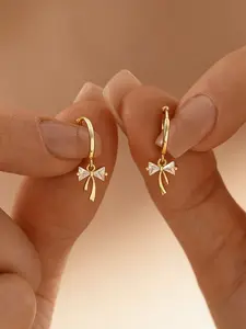 Elegant Bow Earrings Set, Fashionable Jewelry, Butterfly Pendant Design, Perfect Gift for Women, Ideal Birthday & Christmas Present, All-Season Wear