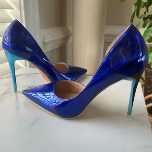 Blue Pointed Toes Pump
