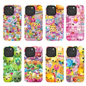 Shopkins Phone Case Suitable for iPhone 11–17 Pro Max/Plus and Samsung Galaxy S23–25