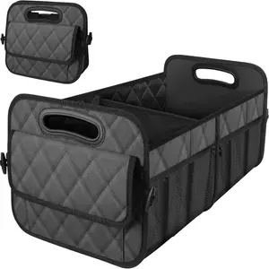 Car Trunk Organizer Box for Vehicle, Portable Storage Container for Auto, Backseat and Trunk Storage Solution for Car Accessories, Car Storage Bag