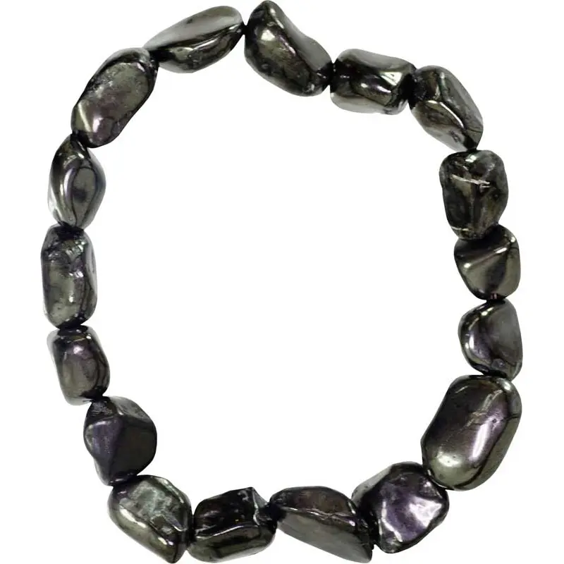 Shungite Stretch Bracelet — EMF Protection Crystal Beaded Jewelry