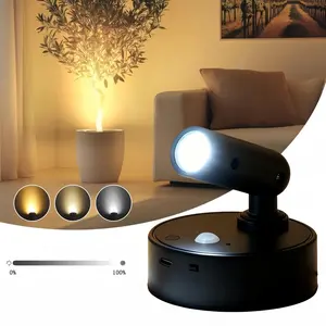 Modern LED Adjustable Wall Lamp, USB Rechargeable, Motion Sensor, RGB & Warm Light, Ideal for Living Room, Hallway, Bedroom, Led Atmosphere Lamp, Led Wall Lights