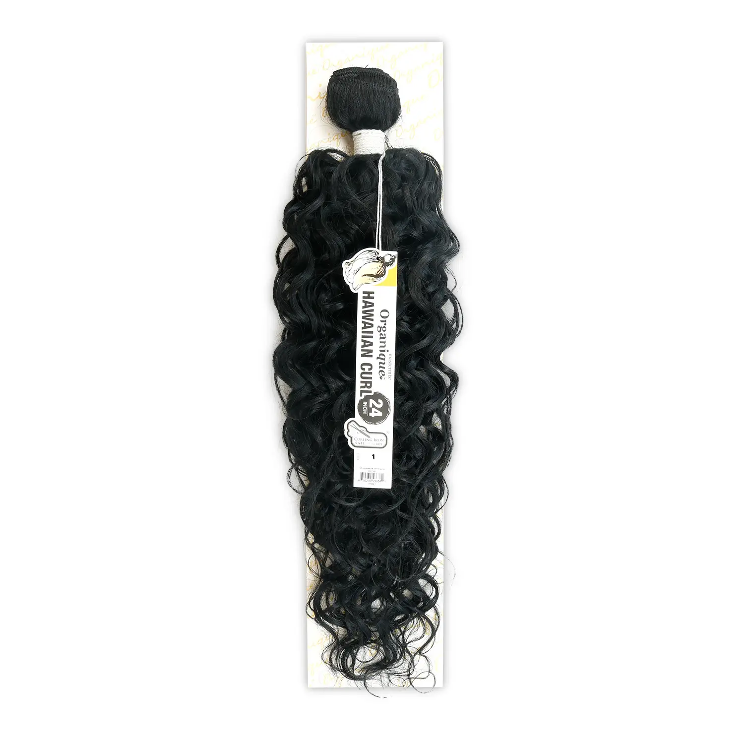 Unisex 24" Milky Way Weave Organic Hawaiian Curled Synthetic Fiber Hair Extensions, Natural Look Extension Hairpiece