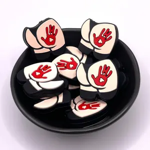 Hand Print Hiney Focal Bead