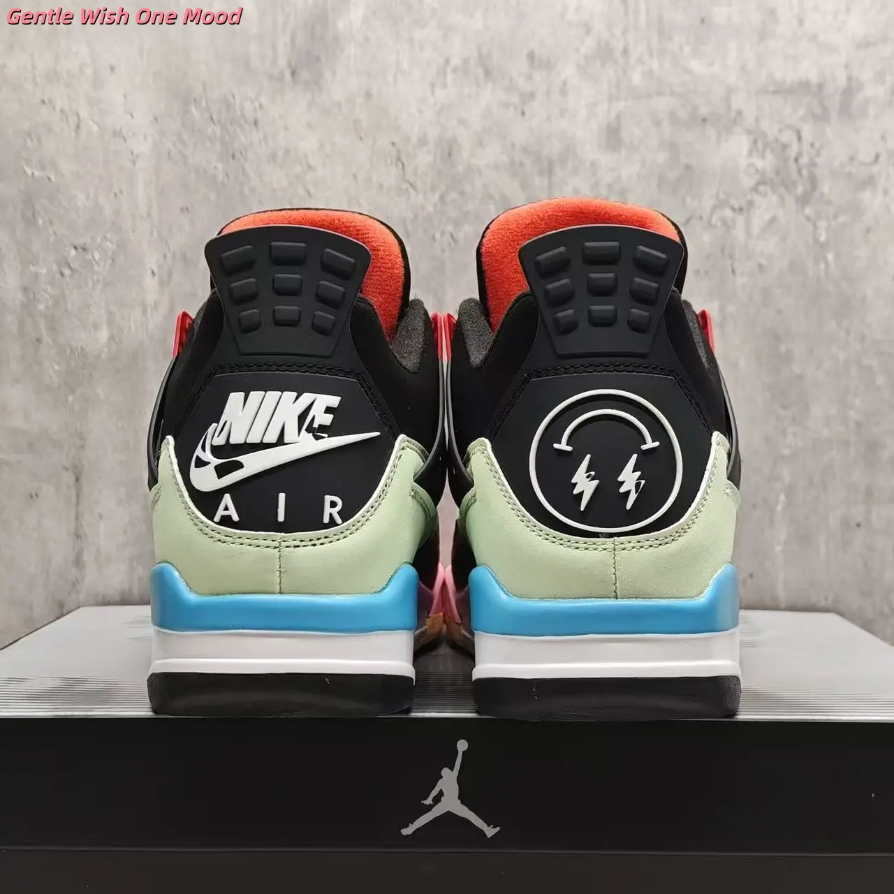 Brand New Original Box Unisex Multi Color Patchwork Suede Leather Mid Top Retro Basketball Sneakers Non Slip Street Fashion Casual Athletic Shoes