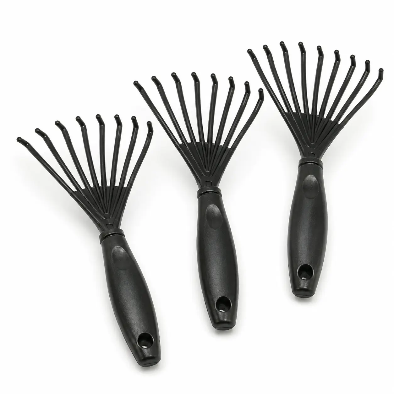 Multifunctional Hair Brush Cleaning Rake 3-Pack - Essential Salon & Home Tool for Maintaining Clean Brushes