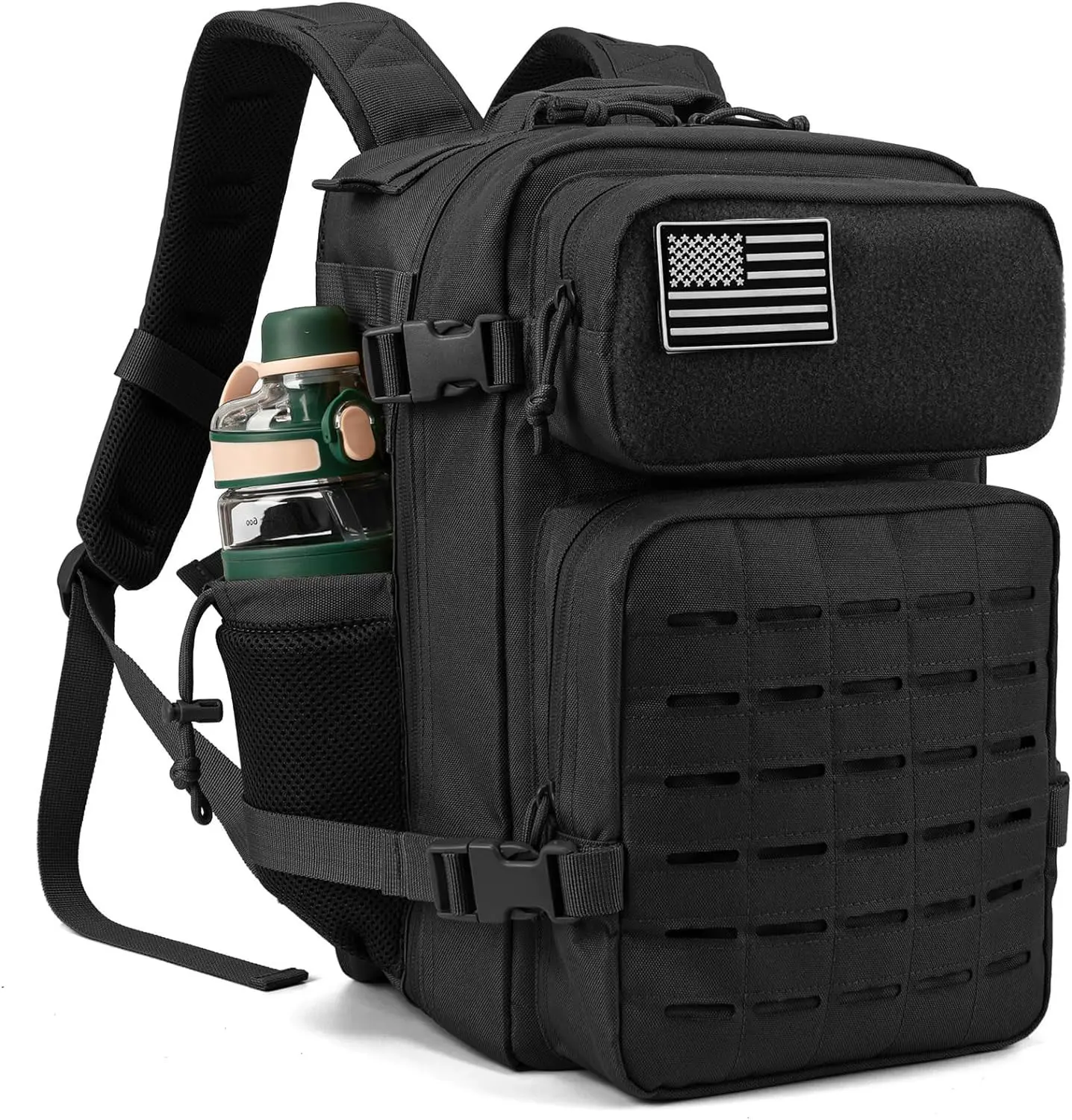 25L/35L/45L Military Tactical Backpack For Men Molle Daypack 3 Day Bug Out Bag Hiking Rucksack With Bottle Holder gymsharkminibag