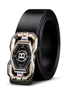 Men's Automatic Buckle Belt 2026 New High-End Vintage Leather Waistband, Western Buckle Belt Casual Style Jeans Belt for All Seasons Men Accessories Stylish Belts