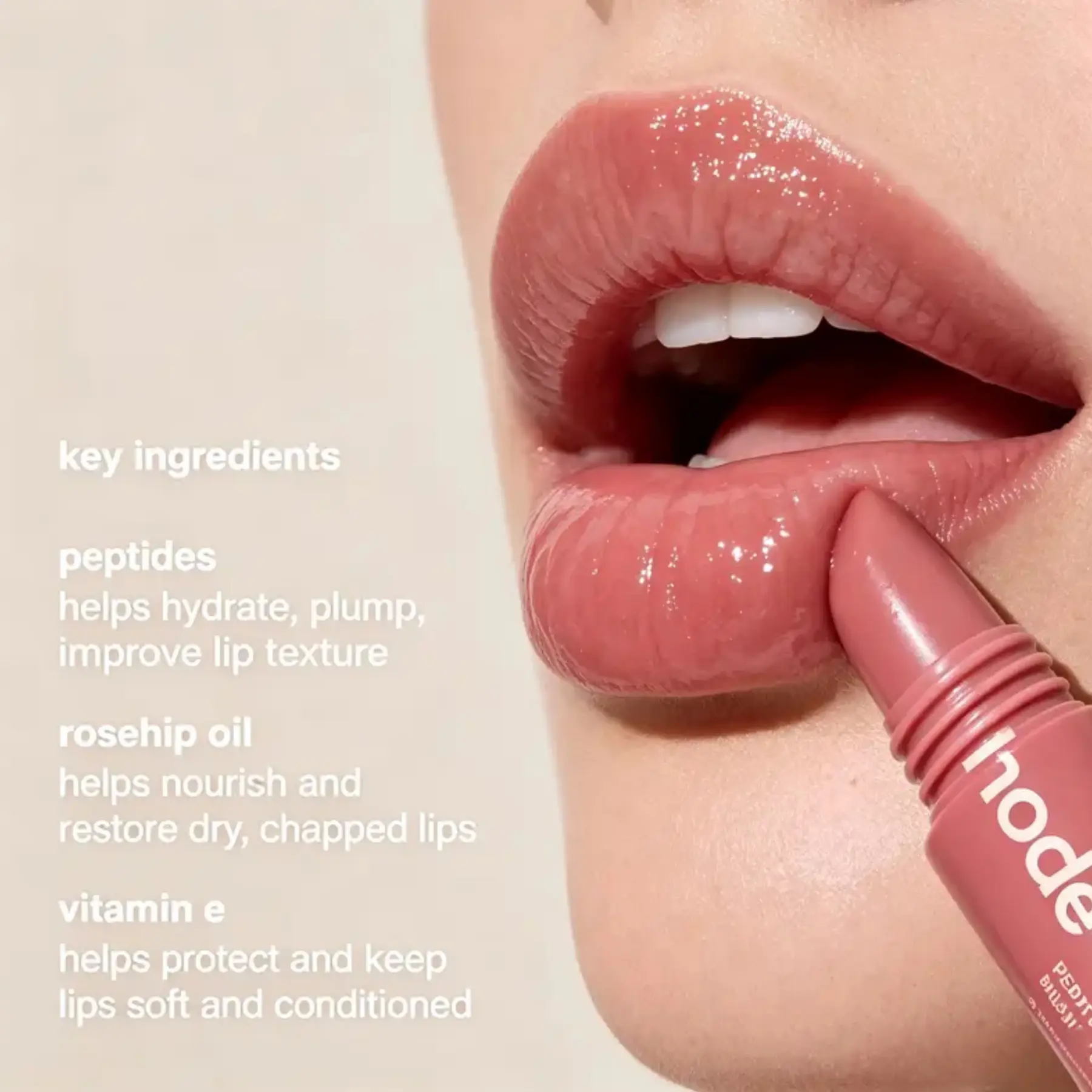 Ruby & Millie 4-Shade Peptide Lip Tint (10ml) – Hydrating Tinted Balm, Long-Lasting Natural Glossy Color for Daily Care