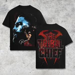 Roman Reigns Bloodline The Tribal Chief WWE Premium Wrestling T Shirt 100% Cotton T-Shirt Head of the Table Graphic Tee, Samoan Dynasty Shirt, WWE Fans Shirt, Wrestling Event Outfit